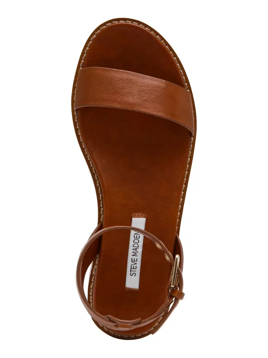 Женские сандалии Dandi из двух частей на плоской подошве Steve Madden — изображение 4 из 6, бежевый