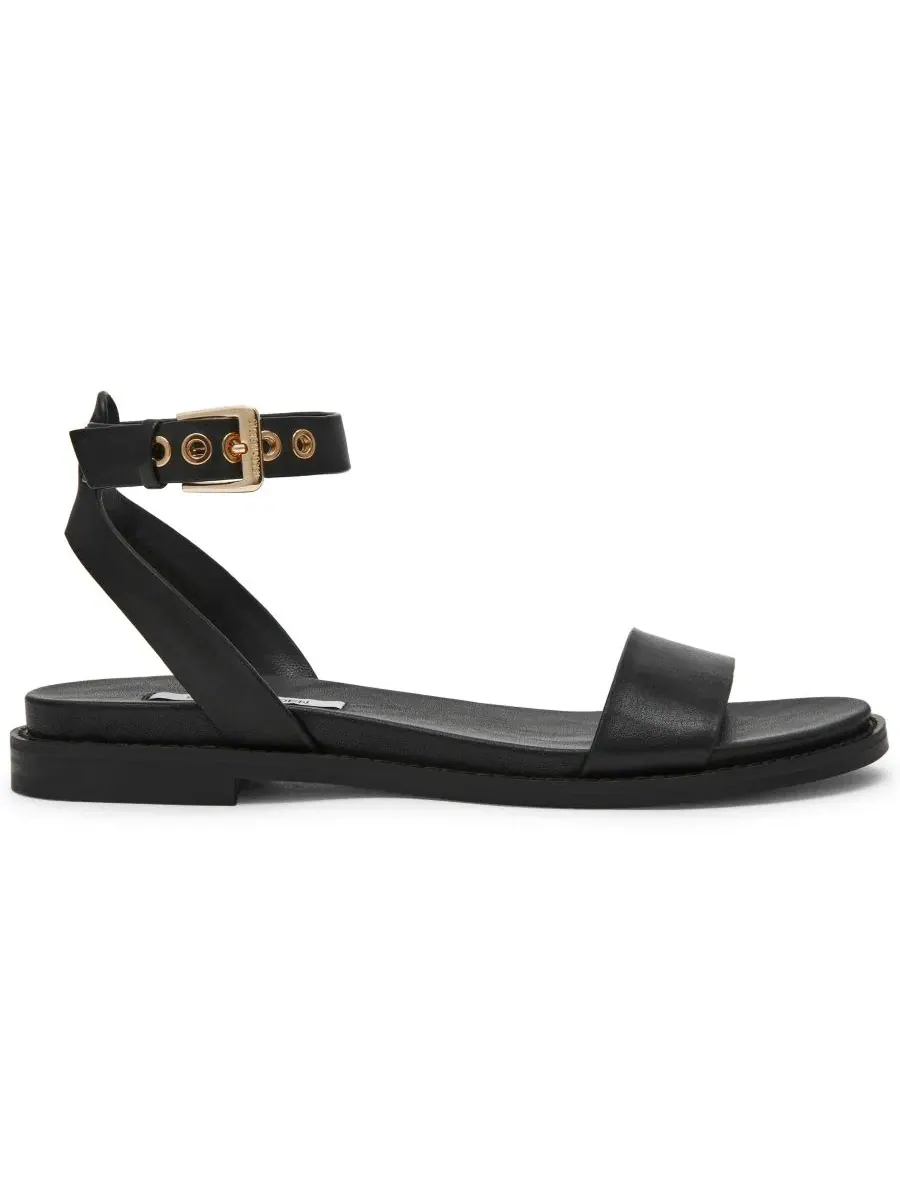 Женские сандалии Dandi из двух частей на плоской подошве Steve Madden — изображение 2 из 6, черный