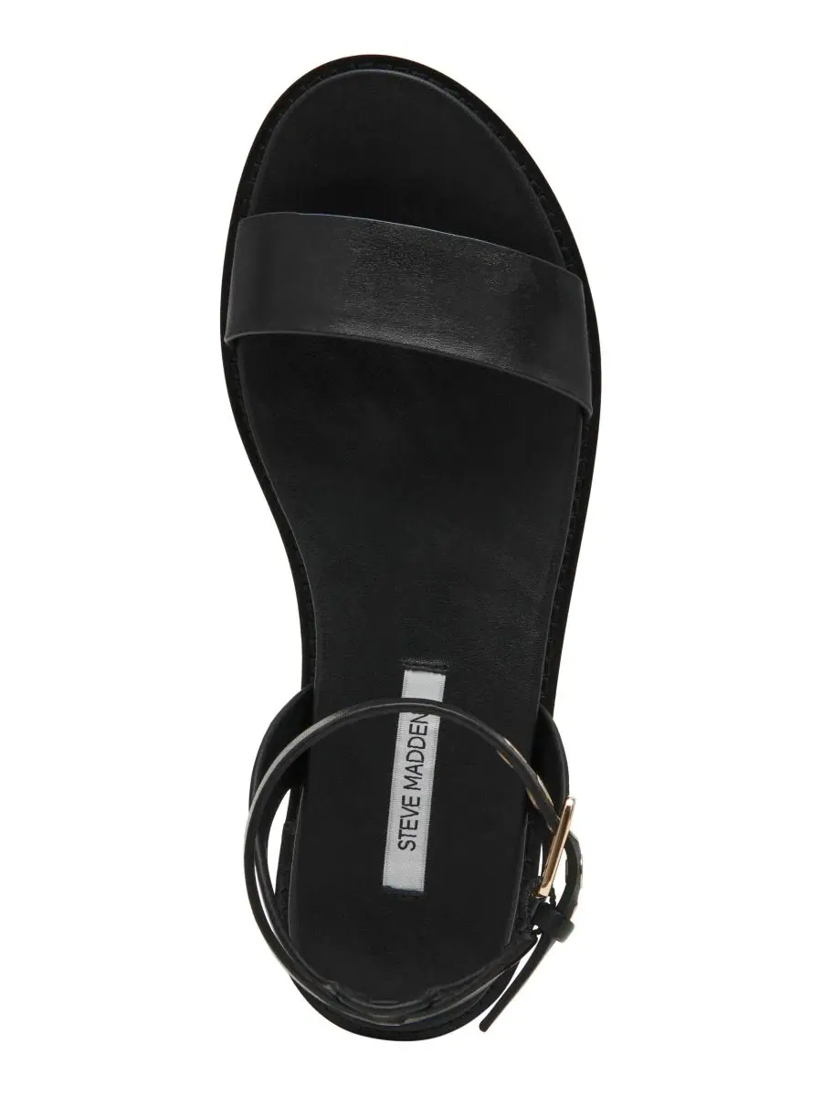 Женские сандалии Dandi из двух частей на плоской подошве Steve Madden — изображение 4 из 6, черный