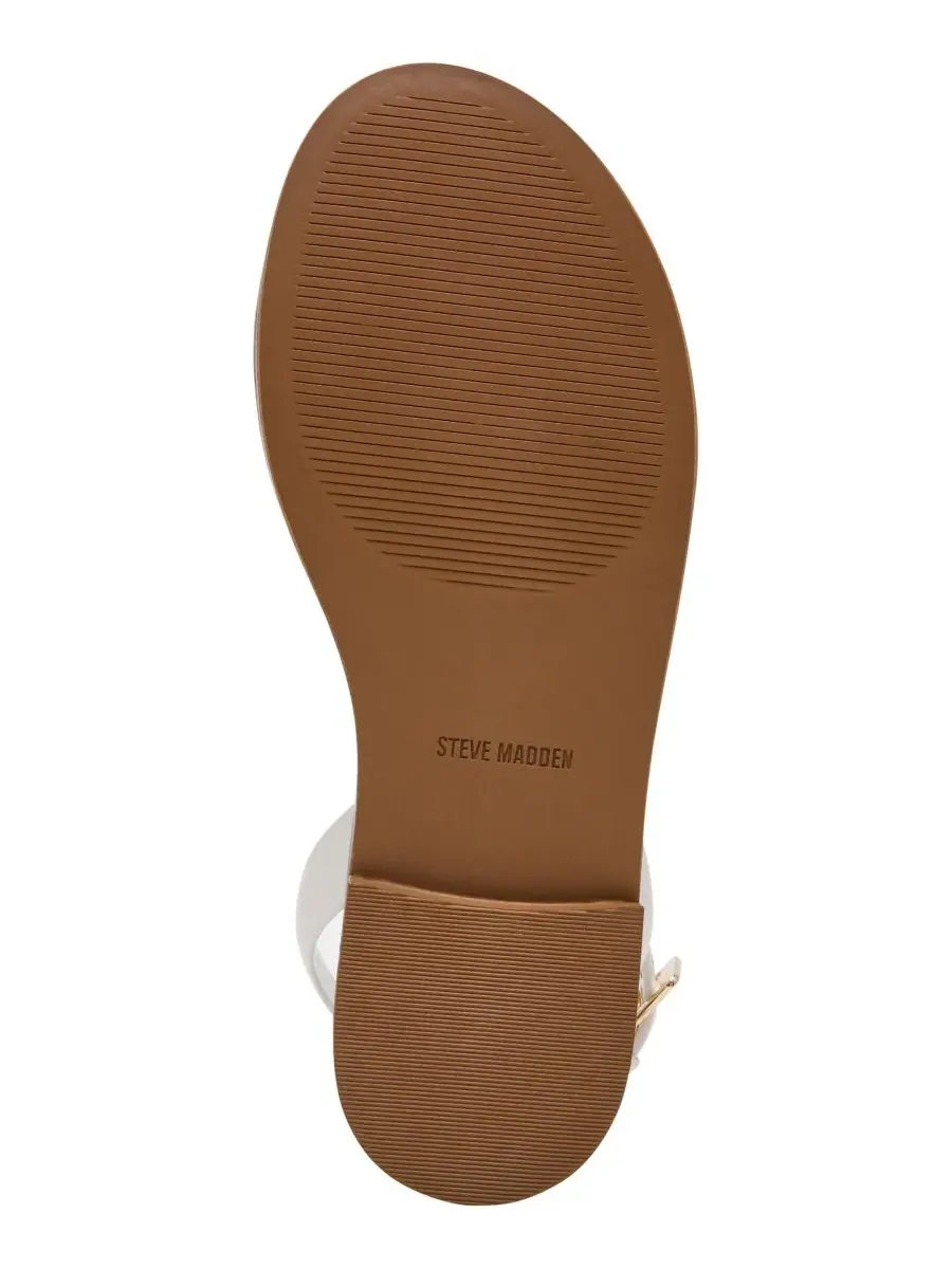 Женские сандалии Dandi из двух частей на плоской подошве Steve Madden — изображение 5 из 6, белый