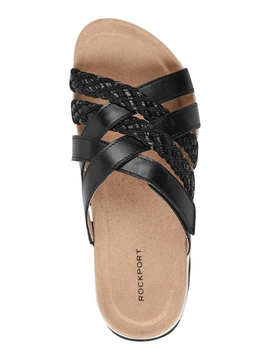 Женские сандалии-слипоны Sedona с ремешками Rockport — изображение 4 из 5, черный