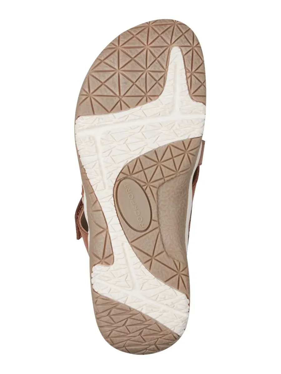 Женские сандалии-слипоны Sedona с ремешками Rockport — изображение 5 из 5, коричневый