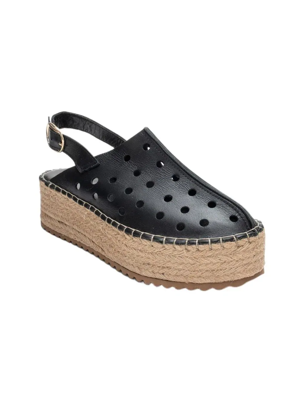 Женские кожаные сандалии на танкетке Fraga Forever & Always Shoes — изображение 1 из 5, черный