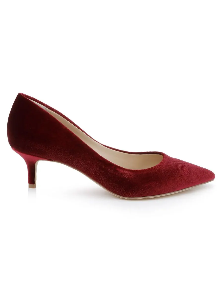 Женские бархатные туфли Enola Jewel Badgley Mischka — изображение 3 из 6, фиолетовый