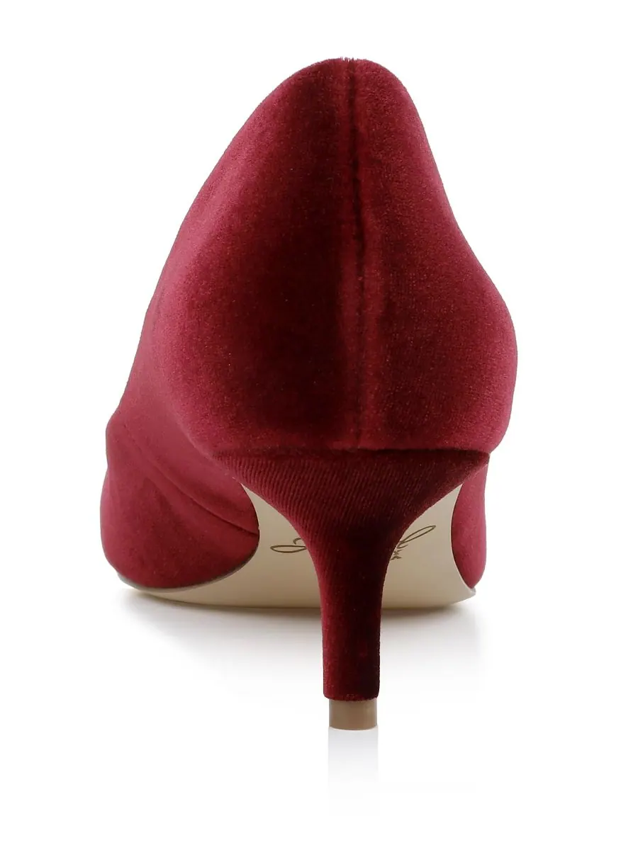Женские бархатные туфли Enola Jewel Badgley Mischka — изображение 4 из 6, фиолетовый