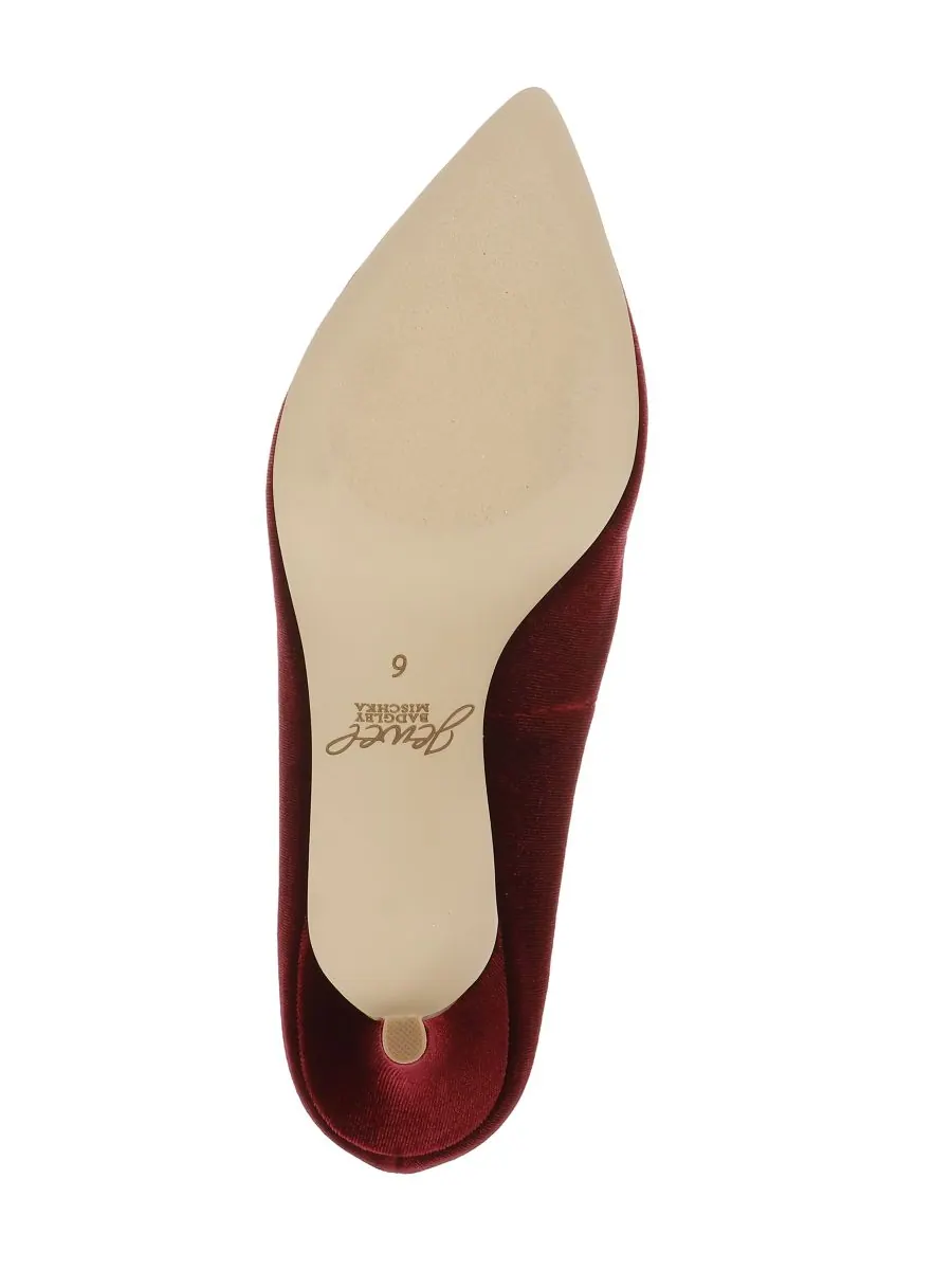 Женские бархатные туфли Enola Jewel Badgley Mischka — изображение 6 из 6, фиолетовый