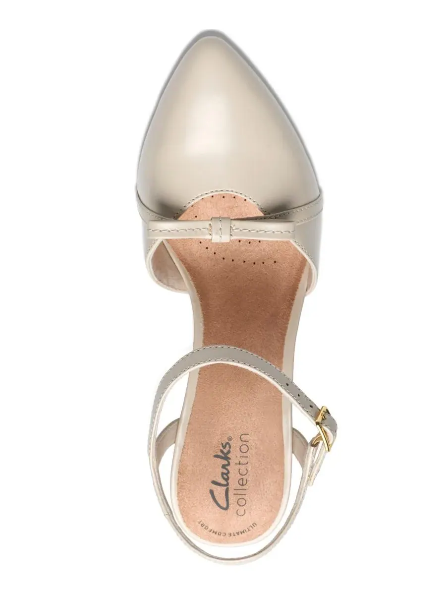 Туфли-лодочки женские Clarks Tammitha Bar, с острым носком — изображение 4 из 6, кремовый