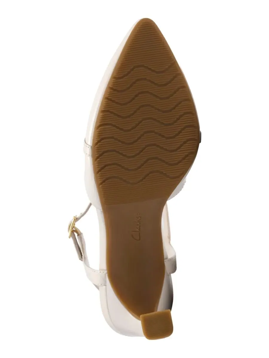 Туфли-лодочки женские Clarks Tammitha Bar, с острым носком — изображение 5 из 6, кремовый