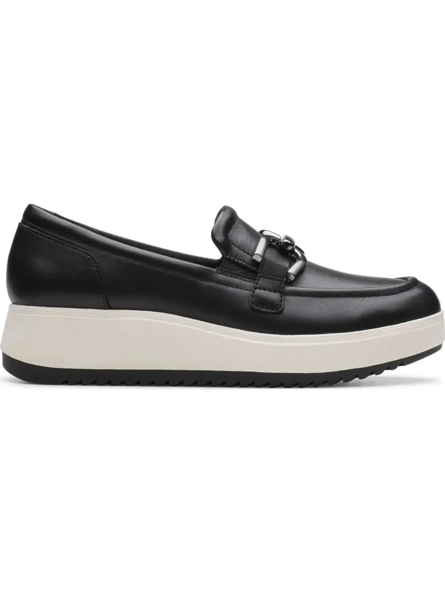 Лоферы женские Clarks Zylah Top без шнурков — изображение 2 из 6, черный