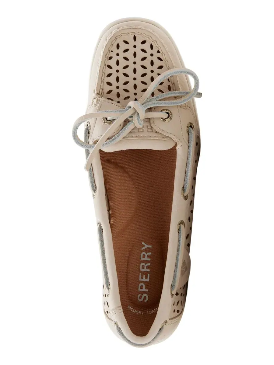 Женские перфорированные лодочные туфли Angelfish на шнуровке Sperry, опаловый — изображение 4 из 5