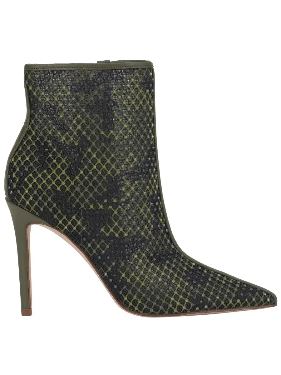 Ботильоны на каблуке-шпильке с принтом и стразами, модель Pazra Jessica Simpson, Deep Moss Camo — изображение 2 из 5