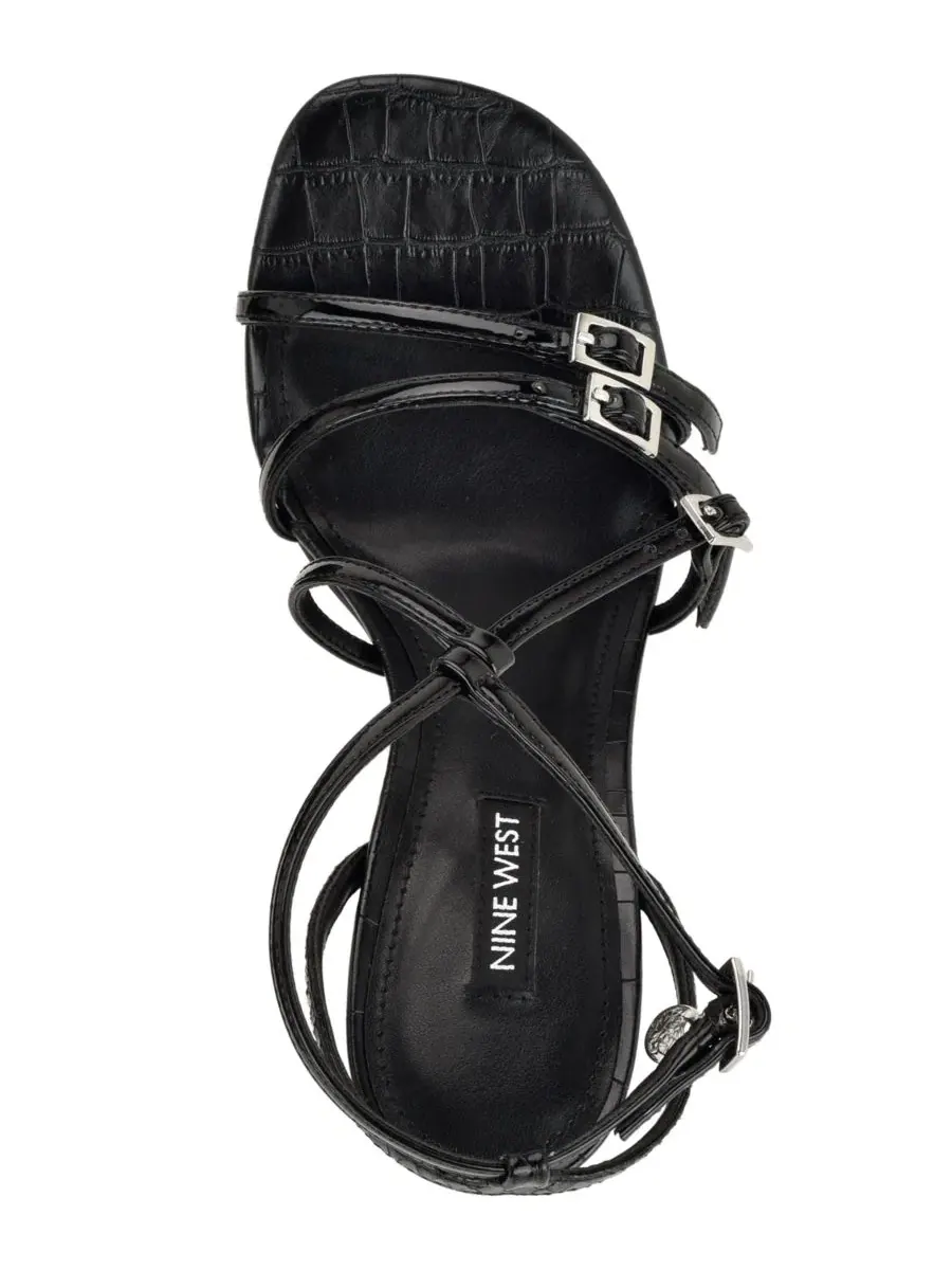 Босоножки на каблуке Lavva Nine West — изображение 4 из 5, черный/черный