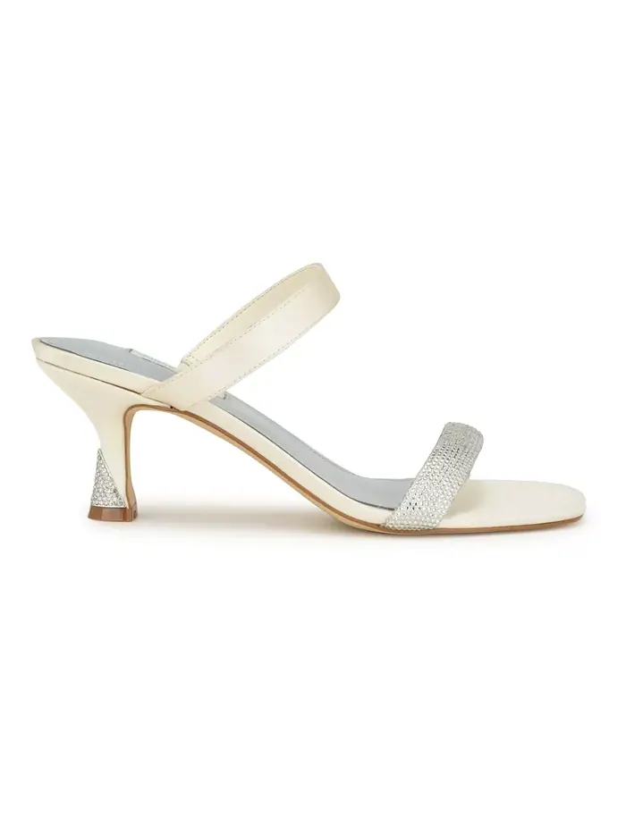 Женские свадебные босоножки Shimme на сужающемся каблуке Nine West — изображение 2 из 5, слоновая кость