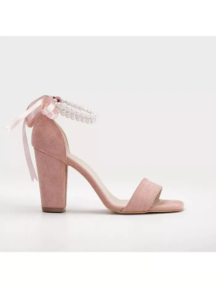 Мелисса Блок Хилс Сэндлс с жемчугом Forever & Always Shoes
