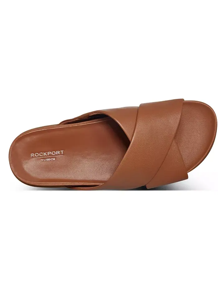 Женские сандалии Leia на плоской подошве с открытым носком Rockport — изображение 4 из 5, натуральный