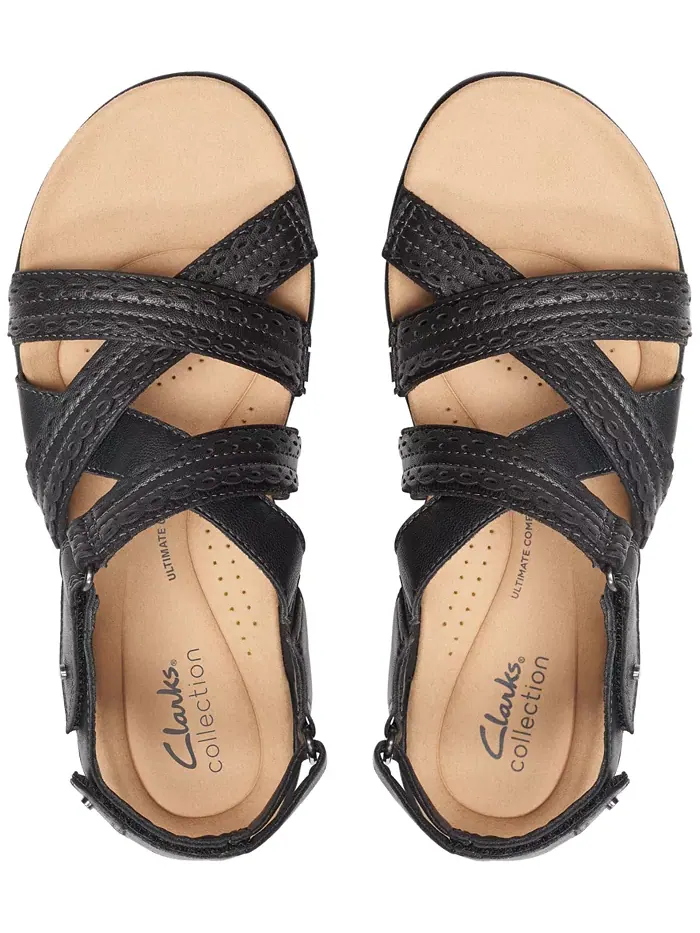 Босоножки женские Clarks Laurieann Rena, с украшениями и ремешками — изображение 4 из 5, черный