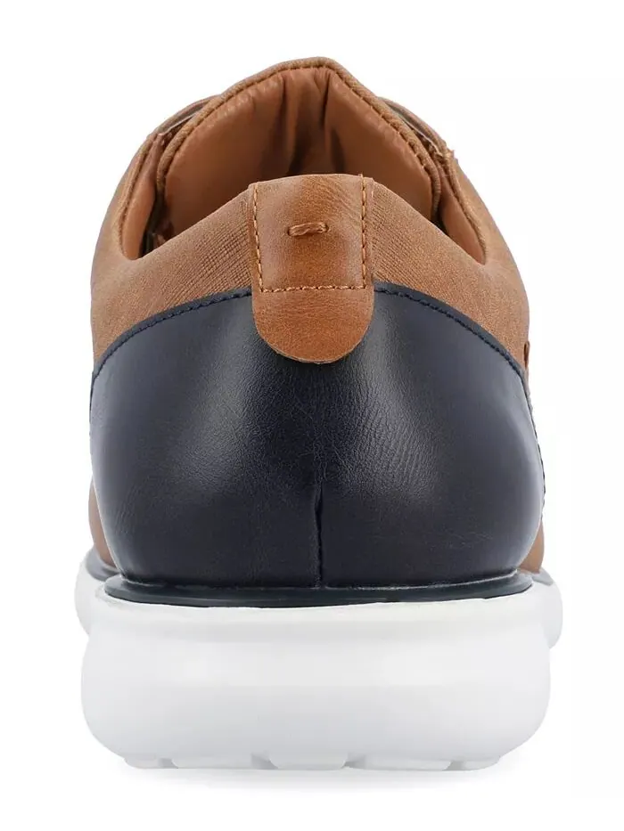 Мужские повседневные дерби Kirkwell Tru Comfort Foam на шнуровке Vance Co. — изображение 4 из 6, бежевый