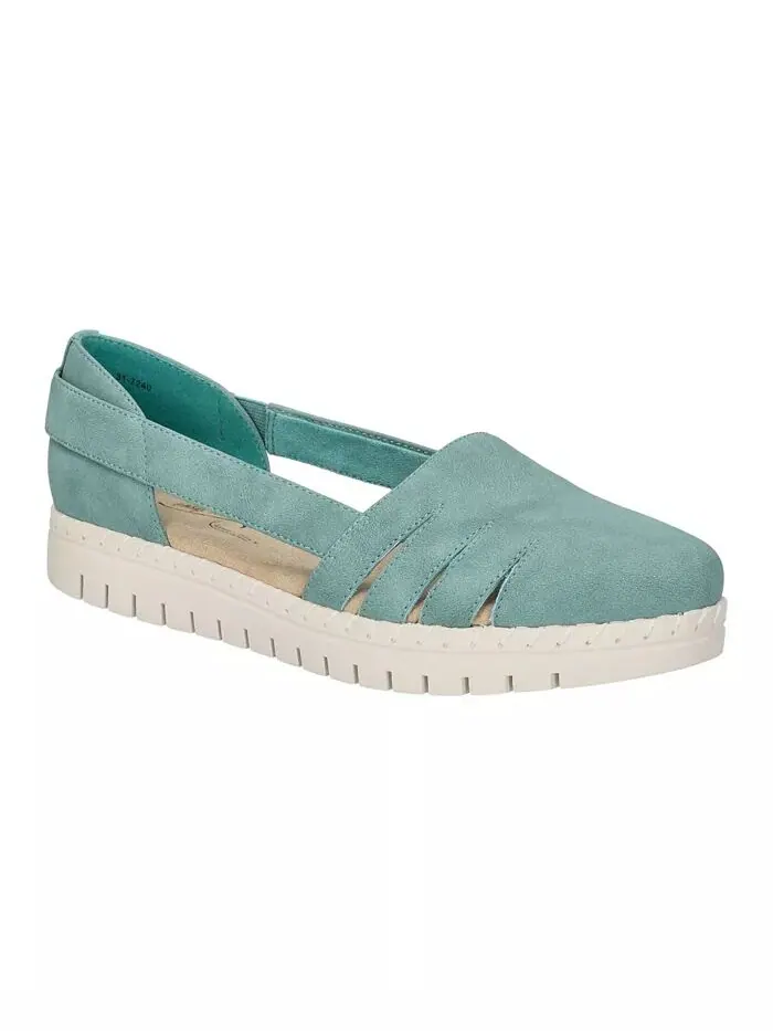 Женские туфли-лодочки Bugsy Comfort Slip-on Easy Street — изображение 1 из 7, бирюзовый