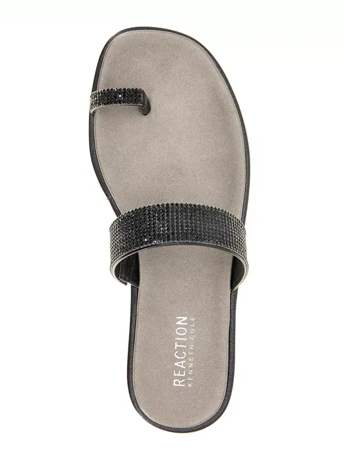 Женские сандалии Wilfred Toe Loop Flat Kenneth Cole Reaction — изображение 4 из 8, черный
