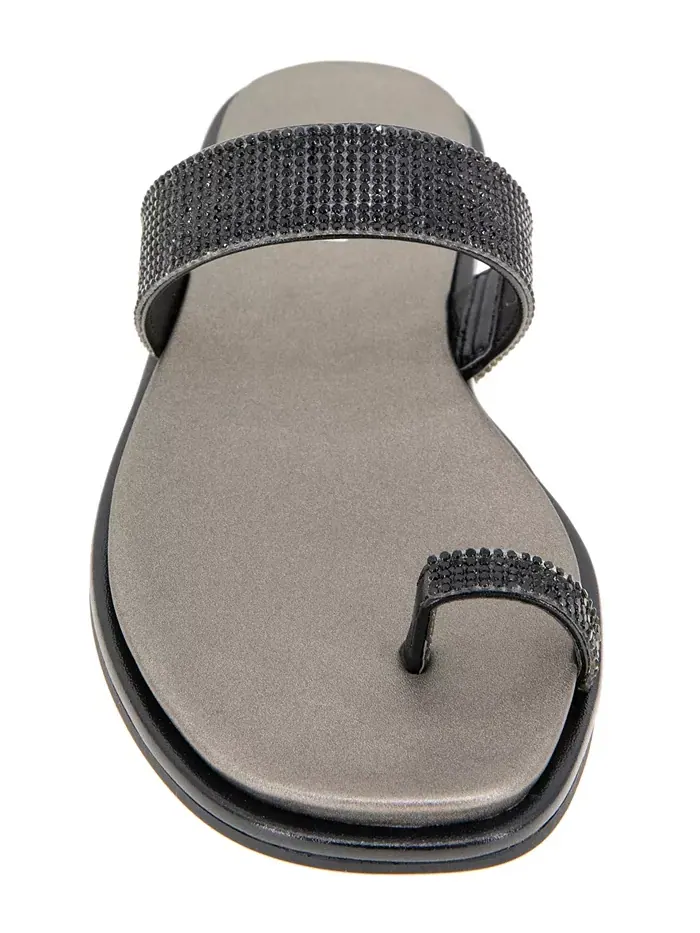 Женские сандалии Wilfred Toe Loop Flat Kenneth Cole Reaction — изображение 7 из 8, черный