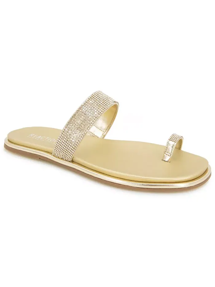 Женские сандалии Wilfred Toe Loop Flat Kenneth Cole Reaction — изображение 1 из 8, золото