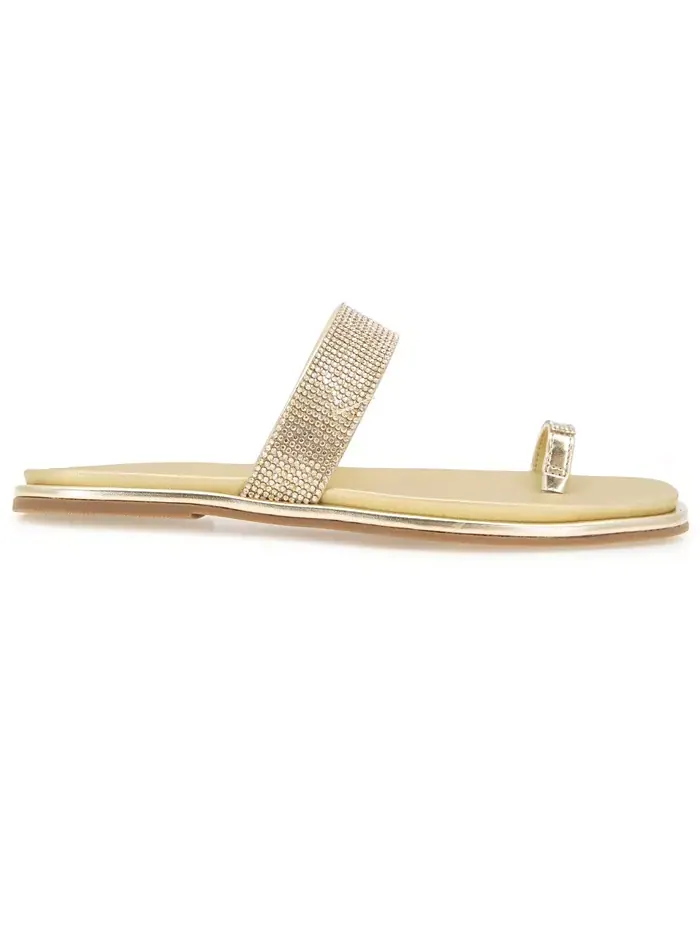 Женские сандалии Wilfred Toe Loop Flat Kenneth Cole Reaction — изображение 2 из 8, золото