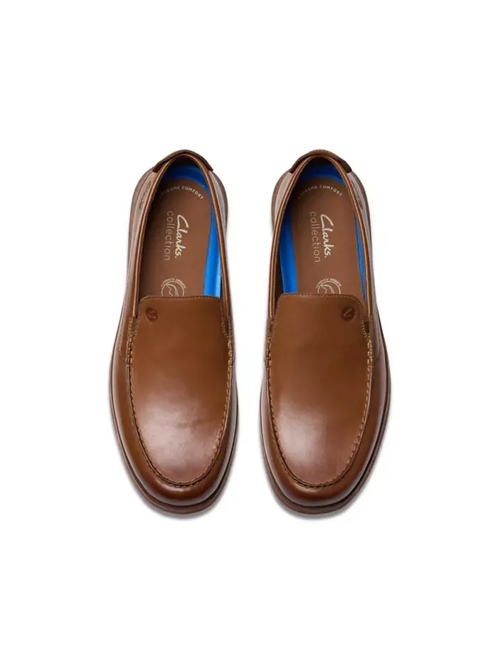 Кроссовки мужские Clarks Flexway Step Slip On — изображение 4 из 9, бежевый
