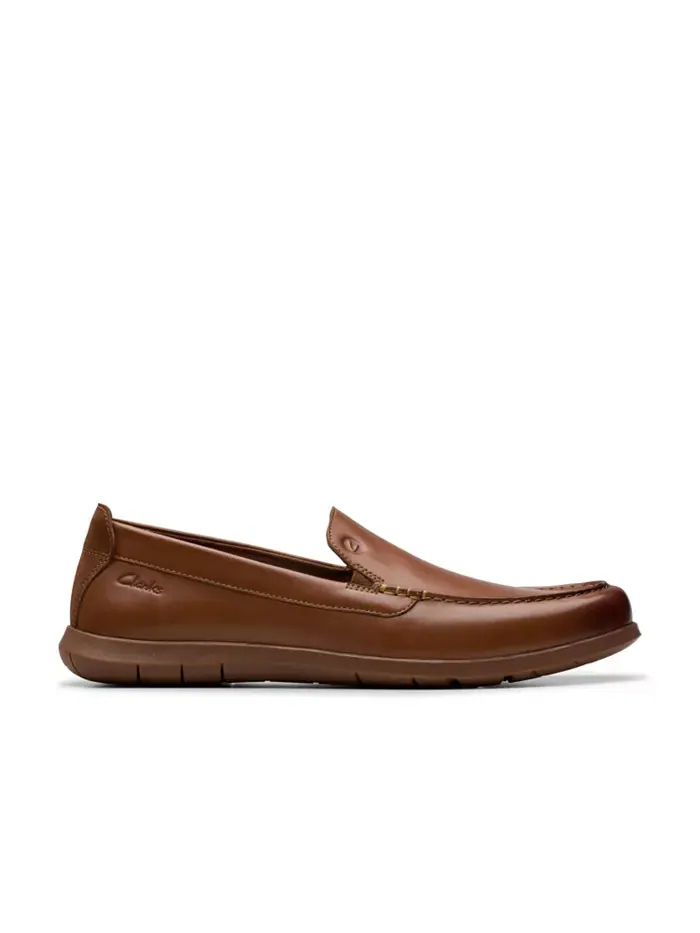 Кроссовки мужские Clarks Flexway Step Slip On — изображение 6 из 9, бежевый