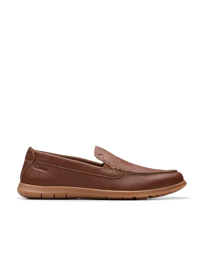 Кроссовки мужские Clarks Flexway Step Slip On — изображение 2 из 9, светлый коричневый