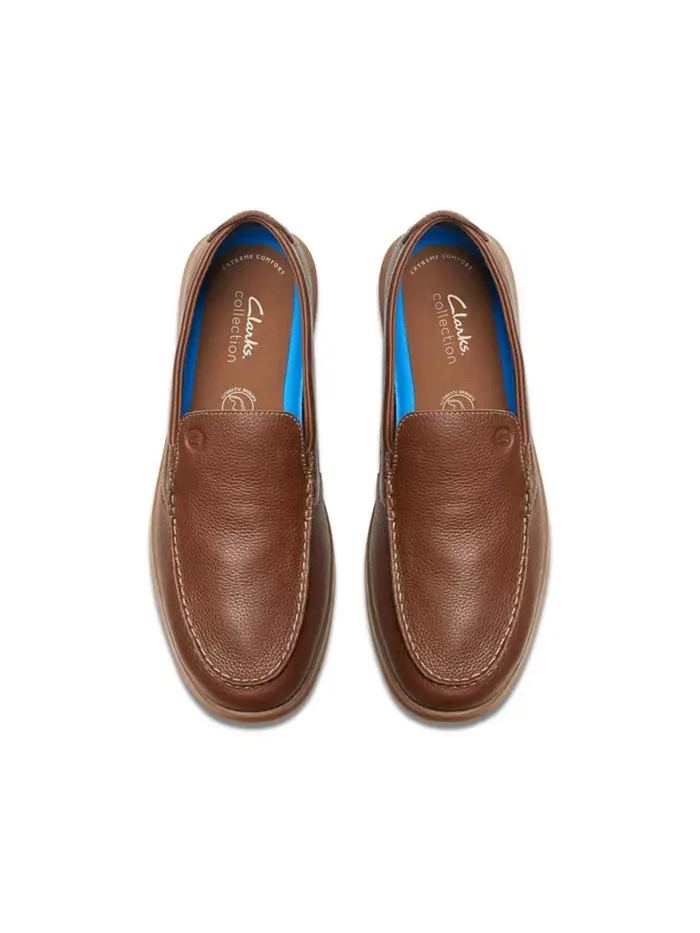 Кроссовки мужские Clarks Flexway Step Slip On — изображение 4 из 9, светлый коричневый