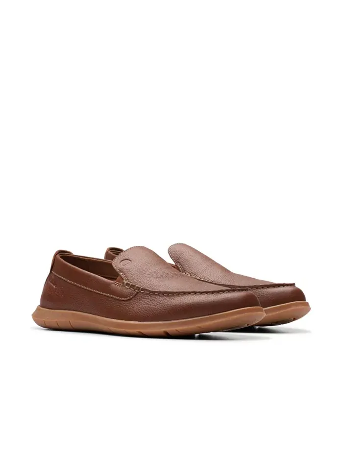 Кроссовки мужские Clarks Flexway Step Slip On — изображение 7 из 9, светлый коричневый
