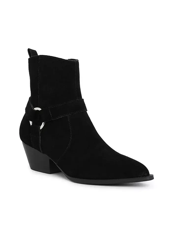Ботильоны Jockey Harness Detail с ремешками Rag & Co — изображение 2 из 3, черный