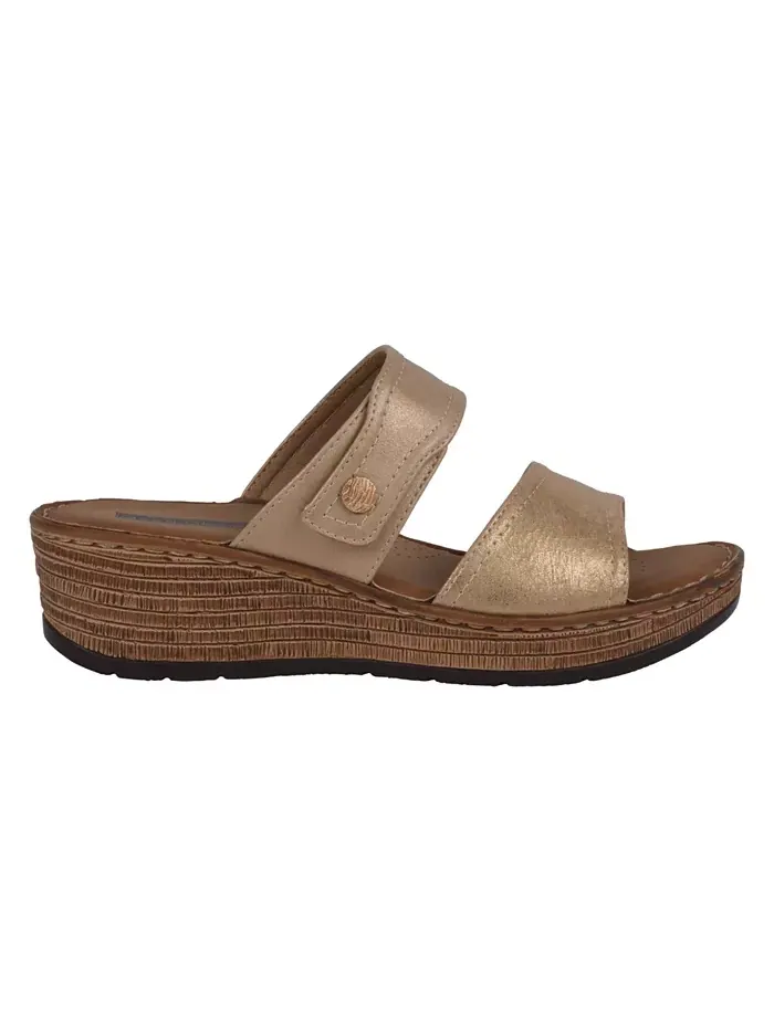 Женские сандалии Meli на платформе без застежки GC Shoes — изображение 2 из 5, золото