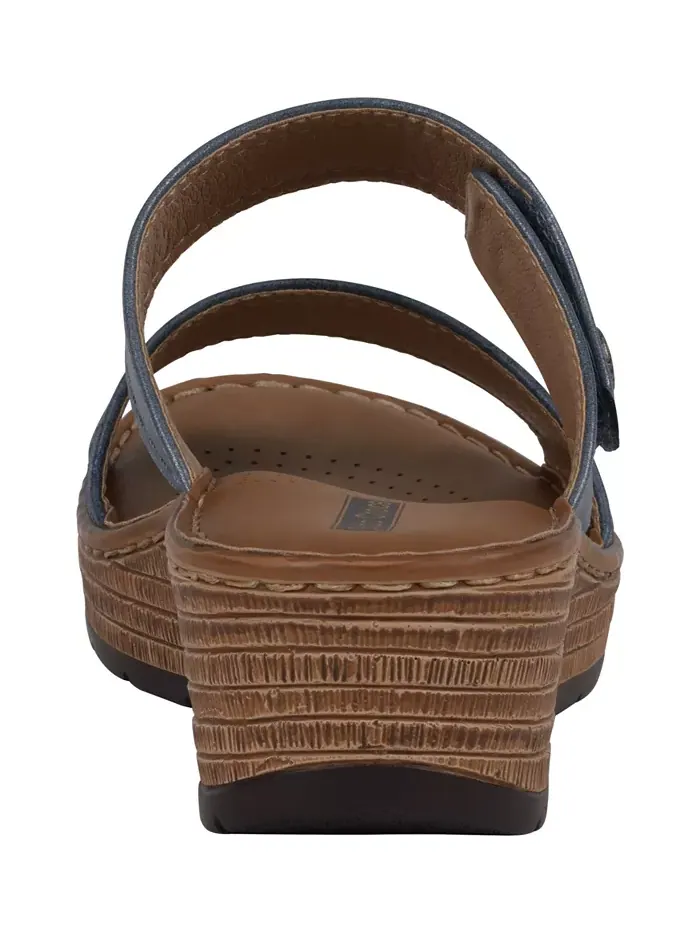 Женские сандалии Meli на платформе без застежки GC Shoes — изображение 3 из 5, темно-синий