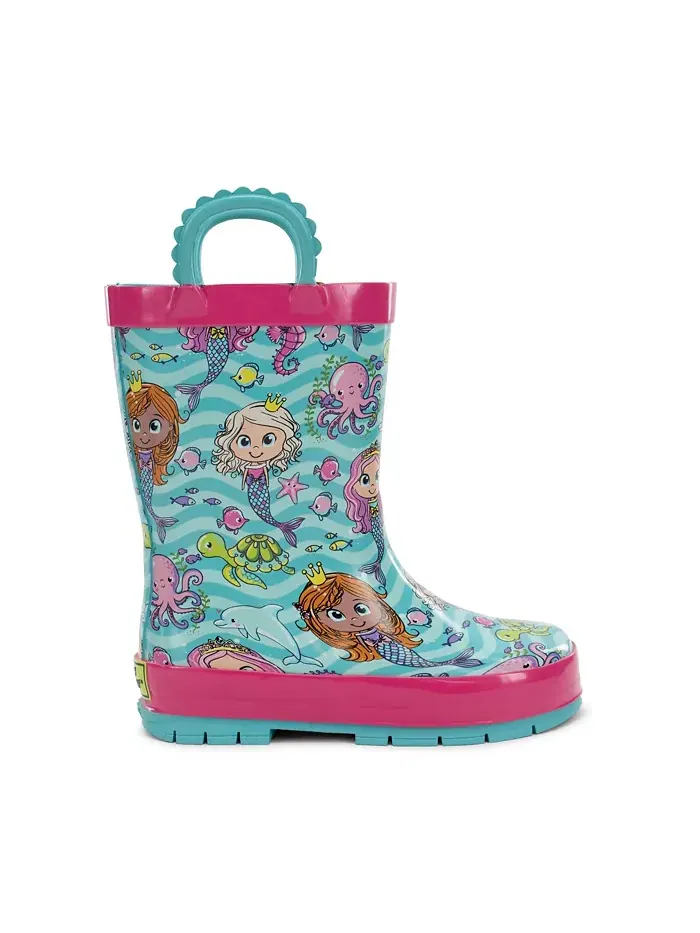 Детские резиновые сапожки Mermaid Magic Rain Boot Western Chief — изображение 1 из 3, голубой
