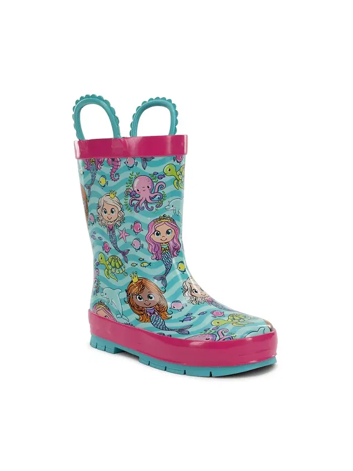 Детские резиновые сапожки Mermaid Magic Rain Boot Western Chief — изображение 3 из 3, голубой