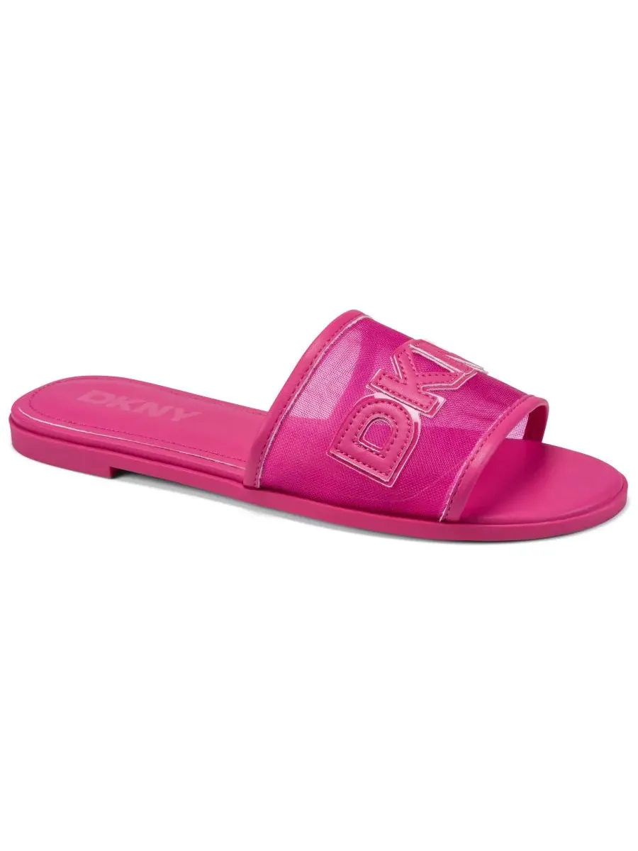 Женские сандалии-шлепанцы Wren Slide Flat DKNY — изображение 1 из 5, розовый
