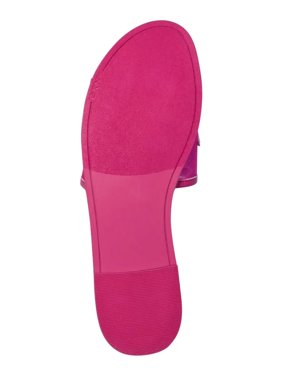 Женские сандалии-шлепанцы Wren Slide Flat DKNY — изображение 5 из 5, розовый