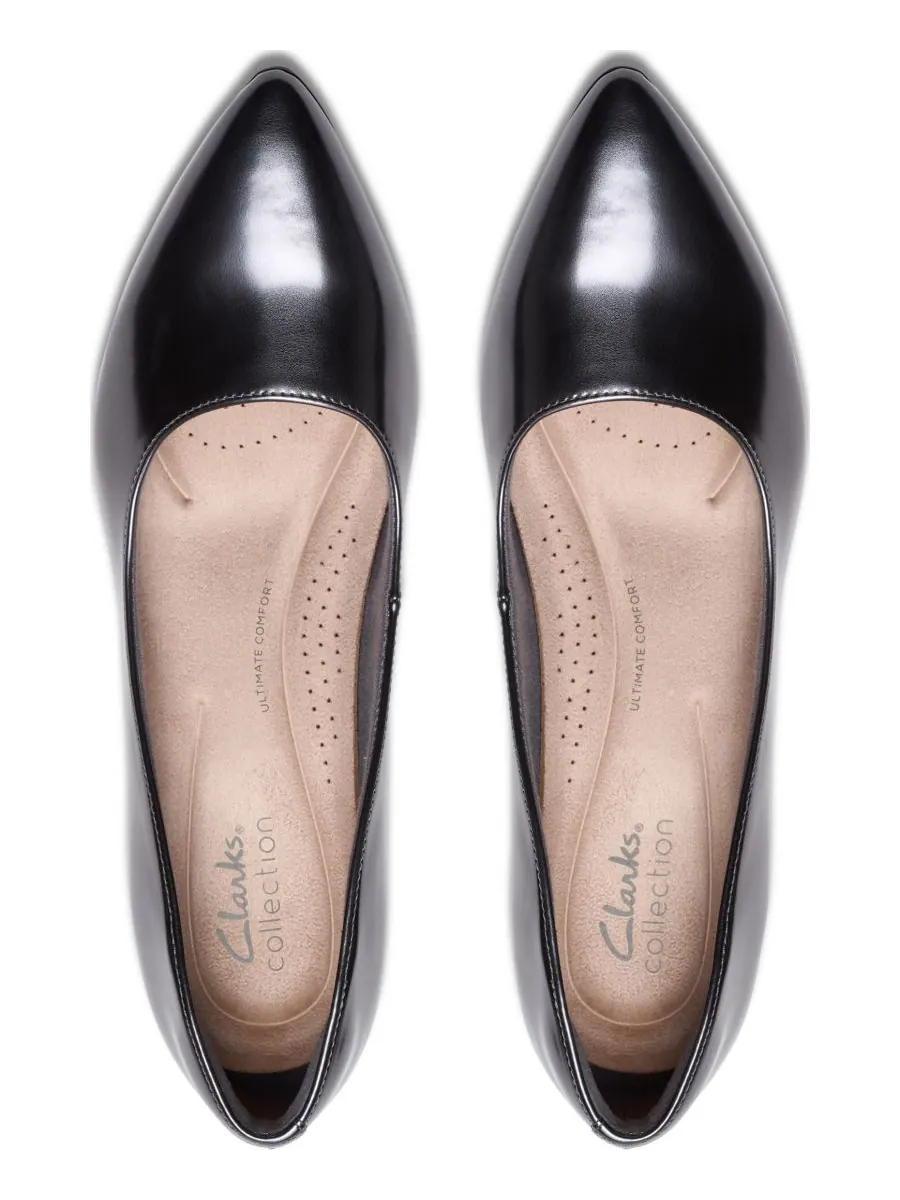 Туфли-лодочки женские Clarks Kepley Vine, с острым носком — изображение 4 из 5, серебристый