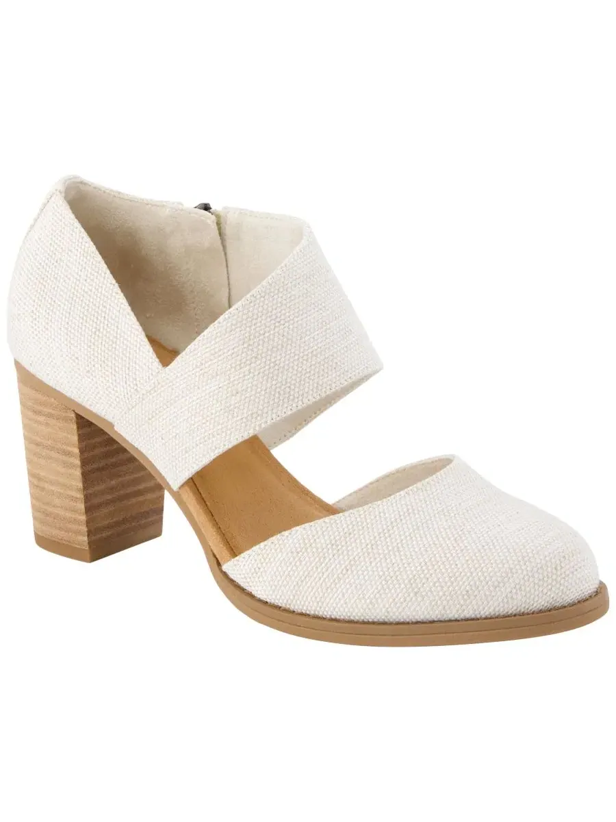 Туфли-лодочки Milan Nova Block Heel с каблуком-блоком TOMS, Natural Yarn Dye