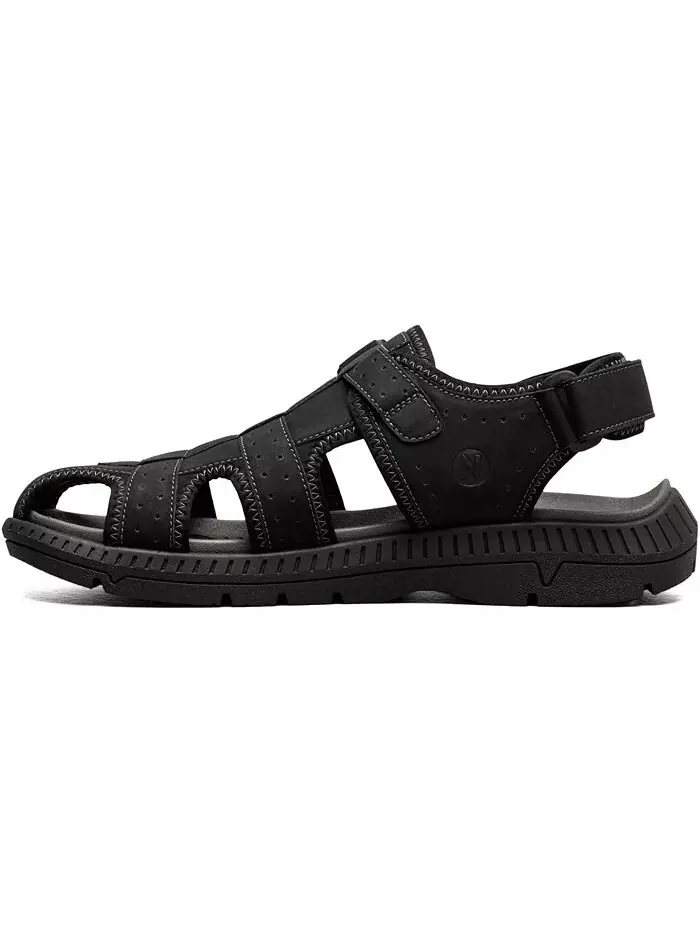Мужские сандалии Laguna Closed Toe Fisherman Nunn Bush — изображение 3 из 7, черный