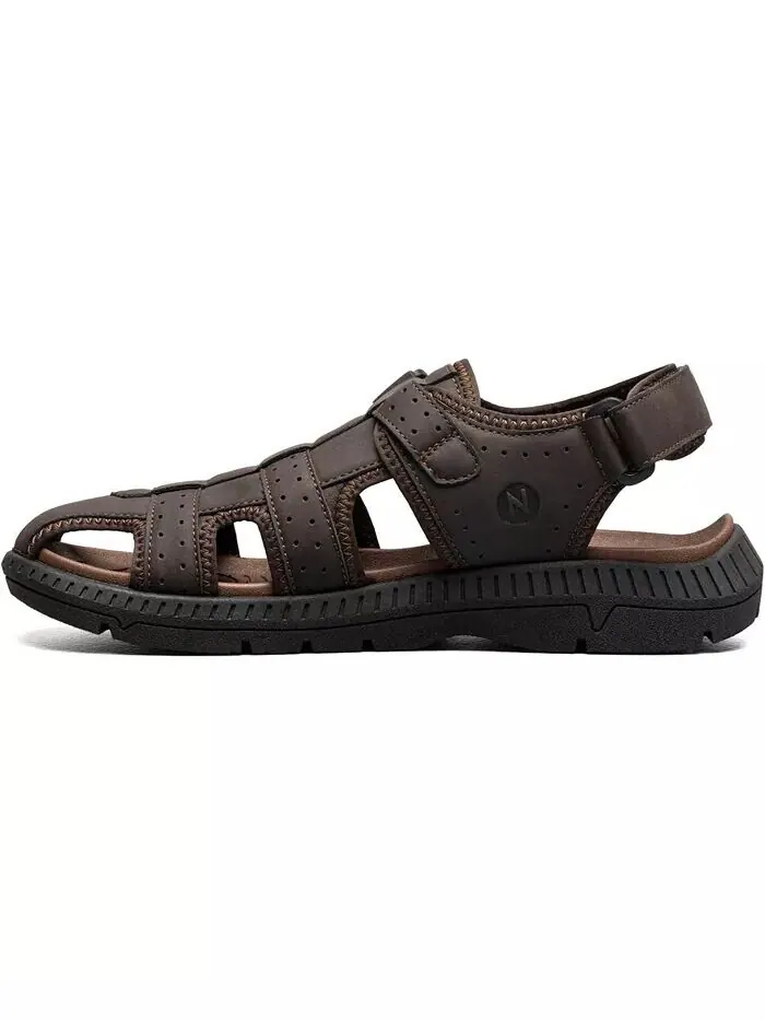 Мужские сандалии Laguna Closed Toe Fisherman Nunn Bush — изображение 3 из 7, коричневый