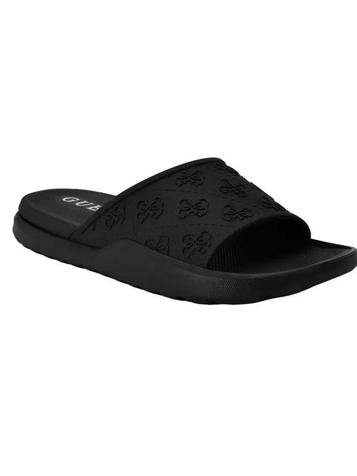 Мужские брендовые слайдеры Magaria с утолщенной подошвой для бассейна GUESS — изображение 1 из 5, черный