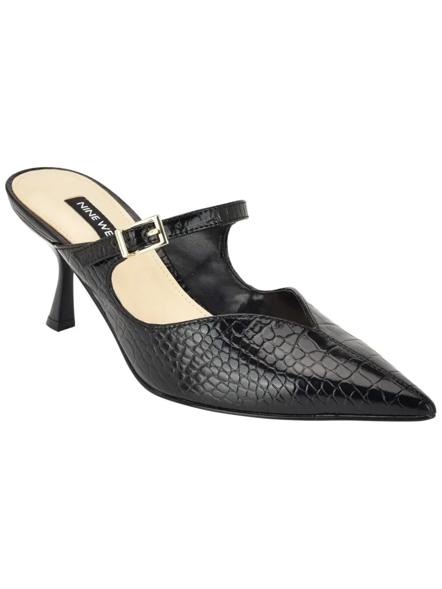 Женские туфли-мюли на каблуке с пряжкой Payton Nine West