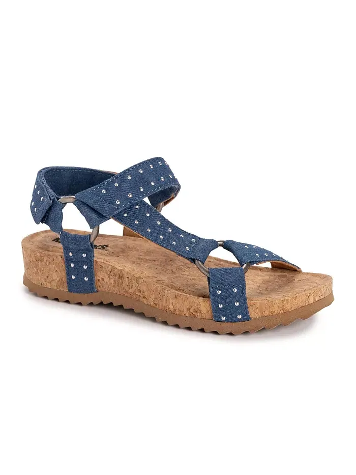 Женские сандалии Piper MUK LUKS — изображение 1 из 6, джинсовый синий