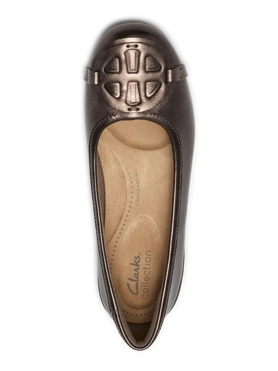 Женские туфли-лодочки Cathrynn Luna, бренд Clarks — изображение 4 из 6, золотистый
