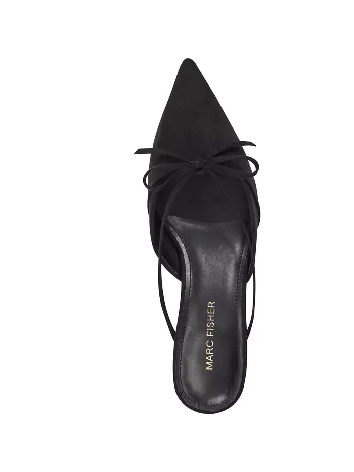 Женские туфли Florin Slip-On на каблуке-рюмочке Marc Fisher — изображение 4 из 5, черный