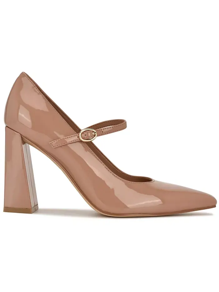 Женские туфли-лодочки Sista Mary Jane с острым носком Nine West — изображение 2 из 5, светлый натуральный