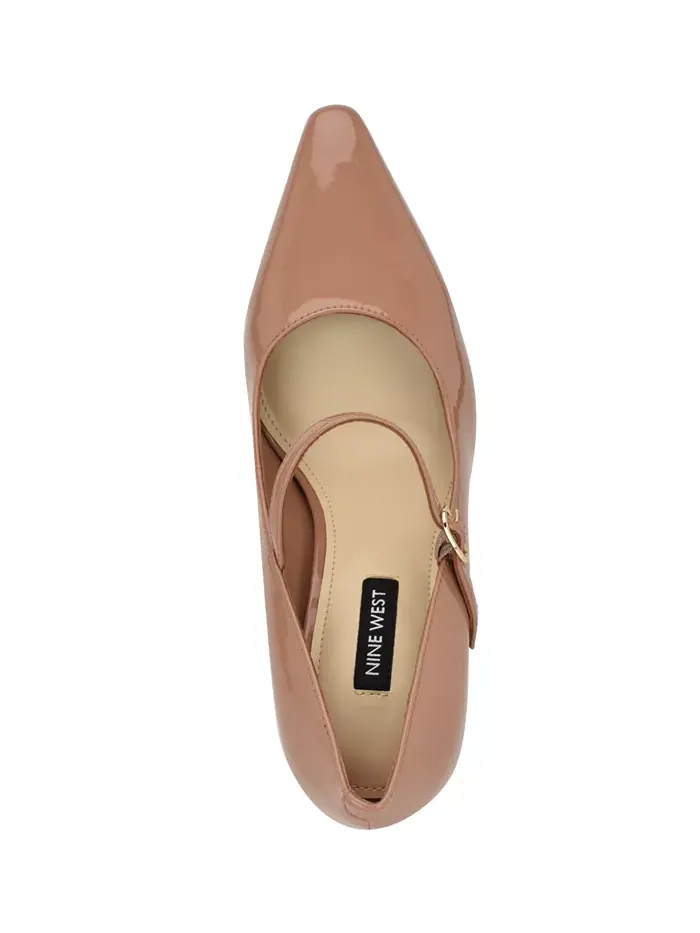 Женские туфли-лодочки Sista Mary Jane с острым носком Nine West — изображение 4 из 5, светлый натуральный
