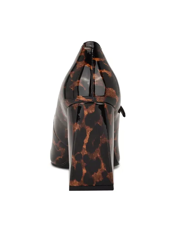 Женские туфли-лодочки Sista Mary Jane с острым носком Nine West — изображение 3 из 5, леопардовый